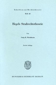 Paperback Hegels Strafrechtstheorie [German] Book