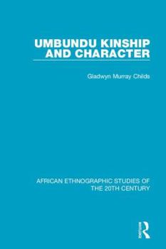 Hardcover Umbundu Kinship and Character Book