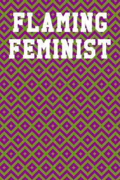 Flaming Feminist: Graph Paper Notebook 6”x9” 120 Pages