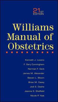 Paperback Williams Manual of Obstetrics Book