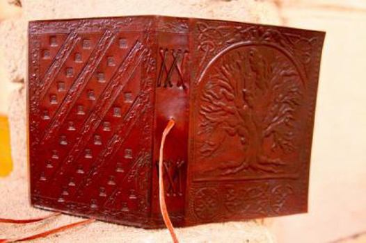 Leather Bound Sacred Oak Tree Journal Book