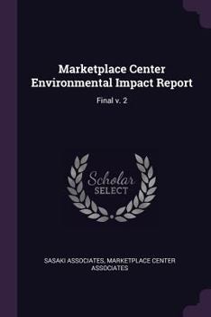 Paperback Marketplace Center Environmental Impact Report: Final v. 2 Book