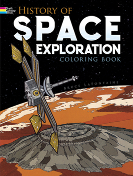 Paperback History of Space Exploration Coloring Book