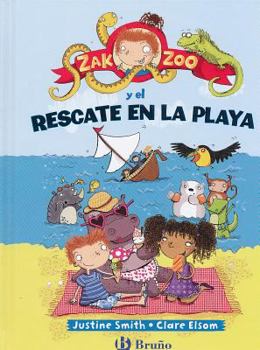 Hardcover Zak Zoo y el Rescate en la Playa [Spanish] Book