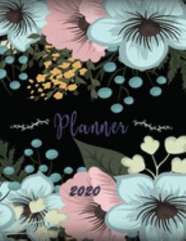 Paperback 2020 Planner: Organizer To do List January - December 2020 Calendar Top goal and Focus Schedule Beautiful background Monthly and Wee Book