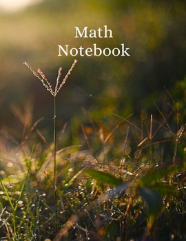 Math Notebook: 120 pages, math notebook, quad ruled workbook, 8.5 x 11 inch large soft cover journal, 4 squares per inch suited for kids and students