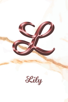 Lily: Sketchbook | Blank Imaginative Sketch Book Paper | Letter L Rose Gold White Marble Pink Effect Cover | Teach & Practice Drawing for Experienced ... Doodle Pad | Create, Imagine & Learn to Draw