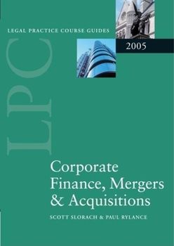 Paperback Corporate Finance, Mergers & Acquisitions 2005 Book