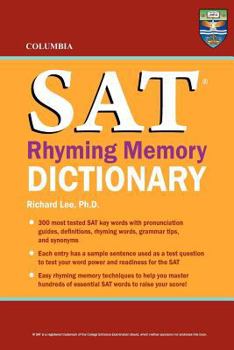 Paperback Columbia SAT Rhyming Memory Dictionary Book