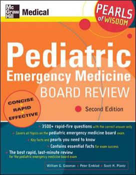 Paperback Pediatric Emergency Medicine Board Review: Pearls of Wisdom Book