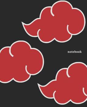 Notebook: Akatsuki Clan Anime Notebook Wide Ruled Composition Note Book Journal With Lined White Paper. Japanese Art Cartoon Manga Red Cloud. 120 Pages, 7.5 x 9.25 Inches.
