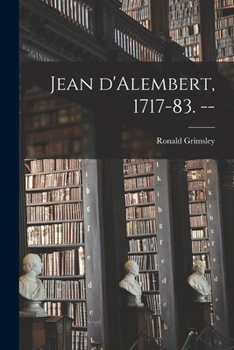 Paperback Jean D'Alembert, 1717-83. -- Book