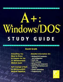 Paperback A+ Windows /DOS Study Guide Book