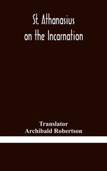 Hardcover St. Athanasius on the incarnation Book