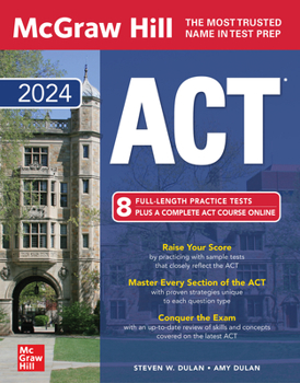 Paperback McGraw Hill ACT 2024 Book