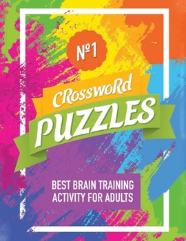 Paperback Crossword Puzzles: Best Brain Training Activity for Adults Book