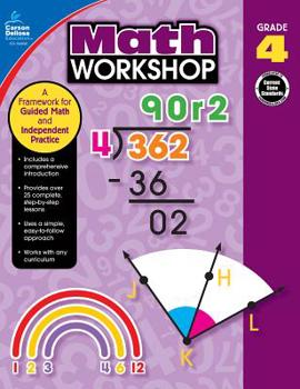 Paperback Carson-Dellosa Math Workshop Resource Book, Grade 4 Book
