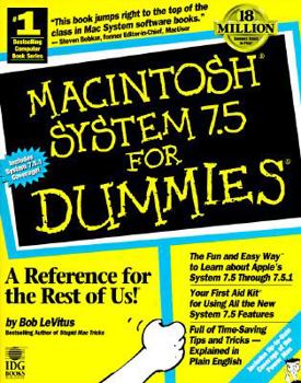 Paperback Macintosh System 7.5 for Dummies Book