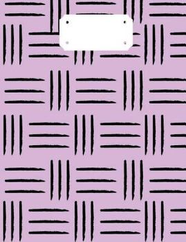 Purple Tribal Composition Notebook: Back To School Supplies; Wide Ruled Primary Book