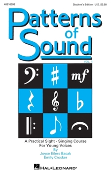 Paperback Patterns of Sound - Vol. I: A Practical Sight-Singing Course Book