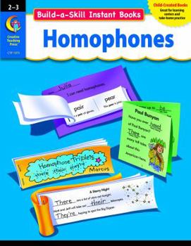 Paperback Build-a-Skill Instant Books: Homophones, Gr. 2 3 Book