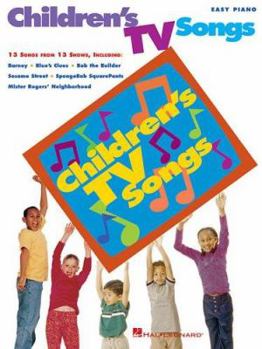 Paperback Children's TV Songs (Easy Piano) Book