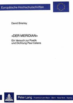 Paperback Der Meridian: Ein Versuch Zur Poetik Und Dichtung Paul Celans [German] Book