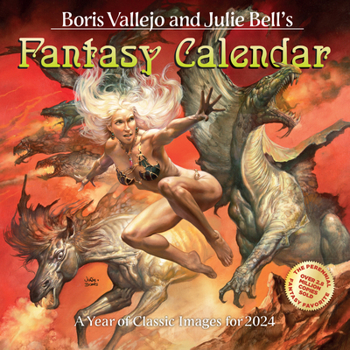 Calendar Boris Vallejo & Julie Bell's Fantasy Wall Calendar 2024: A Year of Classic Images for 2024 Book
