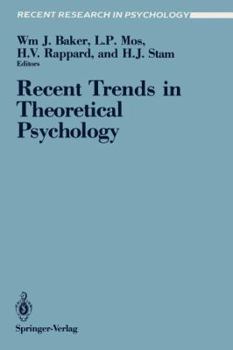 Paperback Recent Trends in Theoretical Psychology: Proceedings of the Second Biannual Conference of the International Society for Theoretical Psychology, April Book