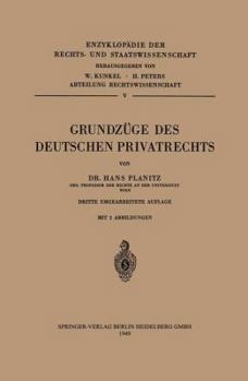 Paperback Grundzüge Des Deutschen Privatrechts [German] Book