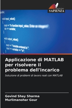 Paperback Applicazione di MATLAB per risolvere il problema dell'incarico [Italian] Book