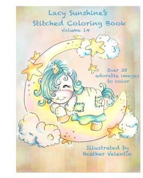 Paperback Lacy Sunshine's Stitched Coloring Book Volume 14 Book