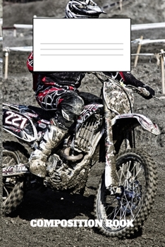 Composition Book: Moto Composition Book Wide Ruled