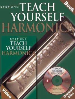 Paperback Step One: Teach Yourself Harmonica [With Video and Jambone Harmonica and CD] Book