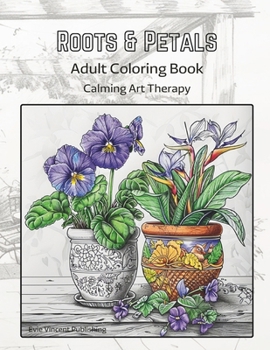 Roots & Petals - Adult Coloring Book: The Journey of House Plant Care and Origins - Blossom Lore Collection