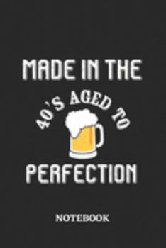 Made in the 40s Aged to perfection Notebook: 6x9 inches - 110 graph paper, quad ruled, squared, grid paper pages • Awesome Vintage Birthday Journal • Gift, Present Idea