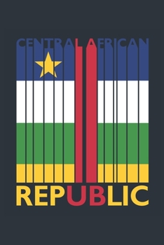Vintage Central African Republic Notebook - Central African Flag Writing Journal - Central African Republic Gift - Retro Central African Diary: Medium ... Diary, 110 page, Lined, 6x9 (15.2 x 22.9 cm)