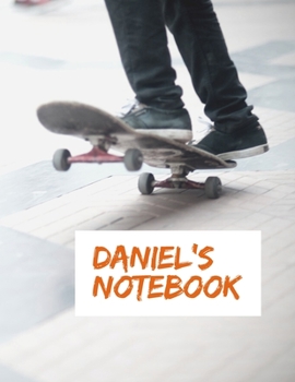 Paperback Daniel's Notebook: - My Name Journal, Dot Grid Journal, 100 pages, 8.5x11 large print, Soft Cover, Glossy Finish. Book