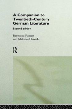 Paperback A Companion to Twentieth-Century German Literature Book