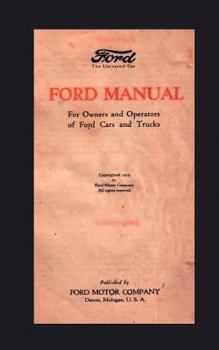 Paperback Ford Manual: For Owners and Operators of Ford Cars and Trucks (1939) Book