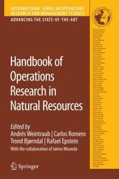 Hardcover Handbook of Operations Research in Natural Resources Book