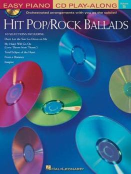 Paperback Hit Pop/Rock Ballads: Easy Piano CD Play-Along Volume 5 Book