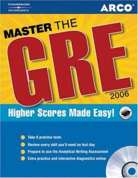 Paperback Arco Master the GRE [With CDROM] Book