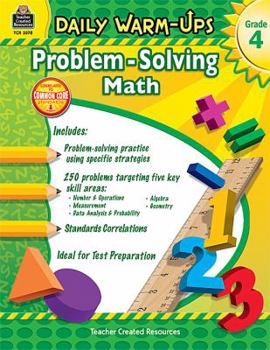 Paperback Daily Warm-Ups: Problem Solving Math Grade 4 Book