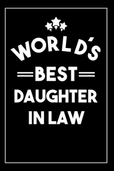 Paperback Worlds Best Daughter: Blank Lined Journal Book