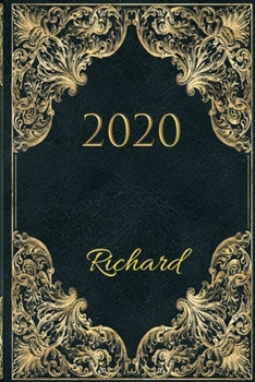 Paperback 2020 Richard: 2020 Full year Appointment Diary with Calendar Personalised Book