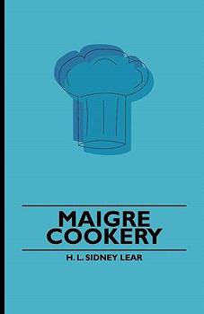 Paperback Maigre Cookery Book