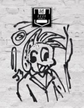 Notebook: Painted Brick Graffiti - Wide Ruled, Lined, Large Notebook