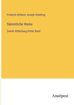 Paperback Sämmtliche Werke: Zweite Abtheilung Dritter Band [German] Book