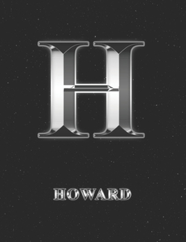 Howard: 2 Year Weekly Planner with Note Pages (24 Months) | Silver Effect Personalized Custom Letter H Initial First Name | 2020 - 2021 | Week ... | Plan Each Day, Set Goals & Get Stuff Done